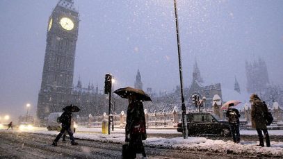 Vremea îngheață în Marea Britanie: Se așteaptă primele căderi de zăpadă