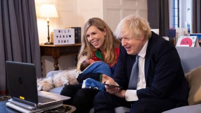 Fetița de doar o lună a premierului Boris Johnson, infectată „destul de rău” cu COVID