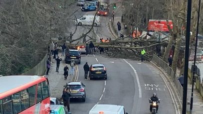 Femeie ucisă de furtună în Londra. Un copac a zdrobit mașina în care se afla